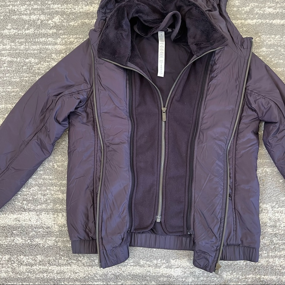 ❤️ GUC❤️ LULULEMON Boysenberry Glyde Scuba Hoodie - Picture 9 of 12